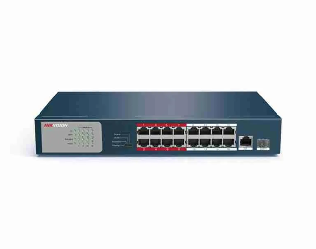 Hikvision DS-3E0318P-E 16 Port Unmanaged PoE Switch