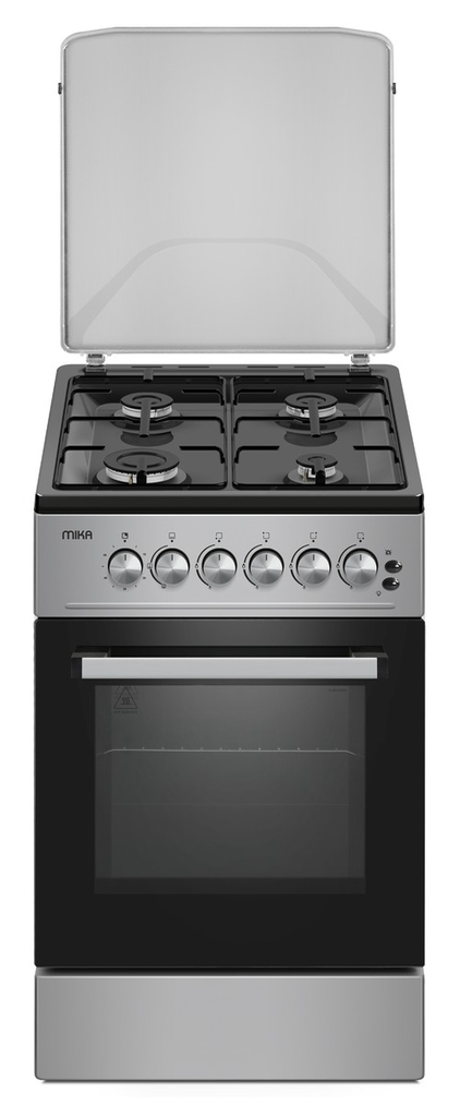 Mika MST5060U11ESL Standing Cooker 50cm x 60 cm, All Gas Burner &amp; Oven