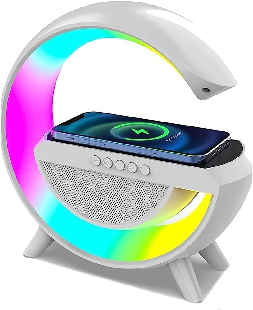 led wireless charging speaker