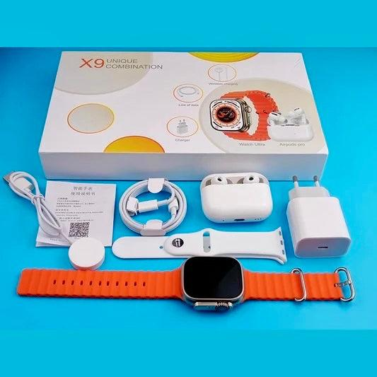 X9 Unique Combination Smart Watch With Airpods Pro